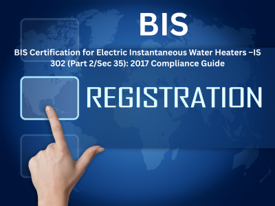 BIS Certification for Electric Instantaneous Water Heaters